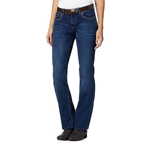 Mantaray Blue belted bootcut jeans- at Debenhams.com