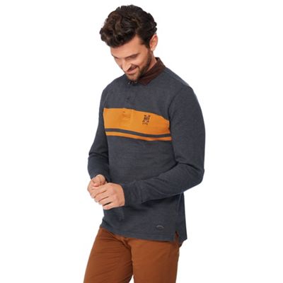 Hammond & Co. by Patrick Grant - Dark grey striped twill rugby top