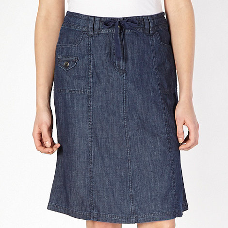 The Collection Navy chambray skirt | Debenhams