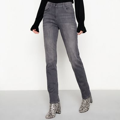 The Collection - Grey mid rise straight jeans