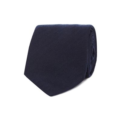 Hammond & Co. by Patrick Grant - Navy plain tie