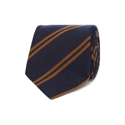 J by Jasper Conran - Navy double stripe tie