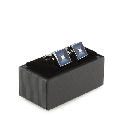 The Collection - Blue square cufflinks