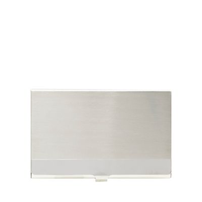 The Collection - Silver metal business card holder