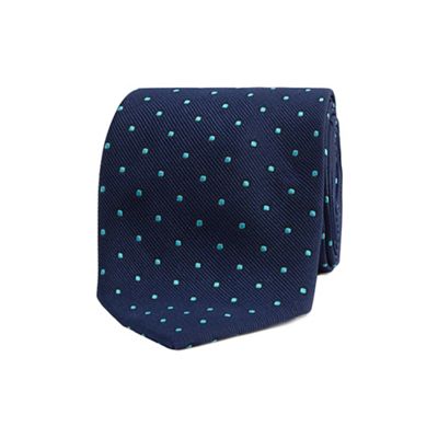 The Collection - Navy spotted tie