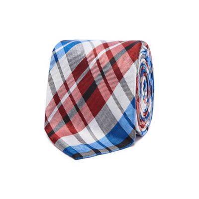 The Collection - Multi-coloured checked silk tie