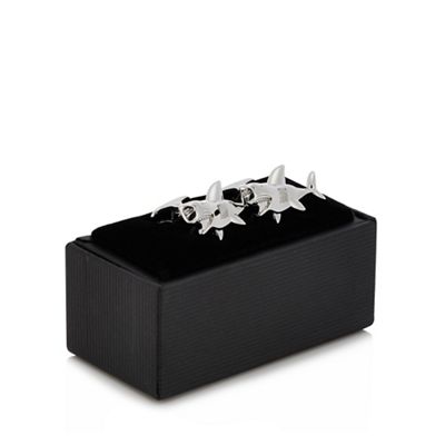 The Collection - Silver shark cufflinks