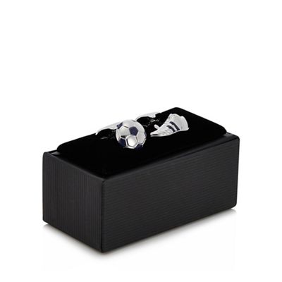 The Collection - Silver football cufflinks