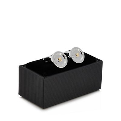 The Collection - Silver button cufflinks