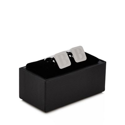 The Collection - Silver initial cufflinks