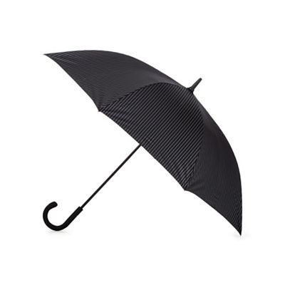 Fulton - Black large pinstripe umbrella