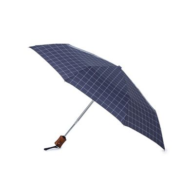 Fulton - Navy check umbrella