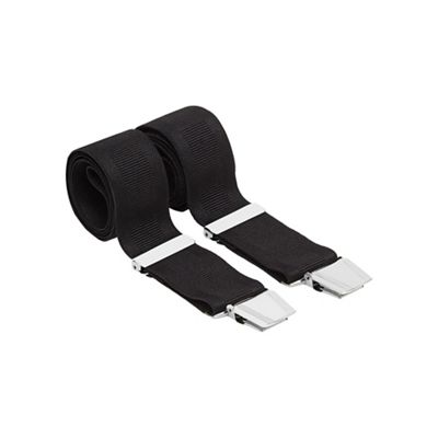 Osborne - Black wide clip ribbed braces