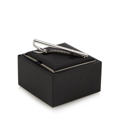J by Jasper Conran - Silver plated stone embellished tie bar