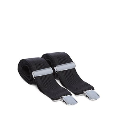 Osborne - Black ribbed braces