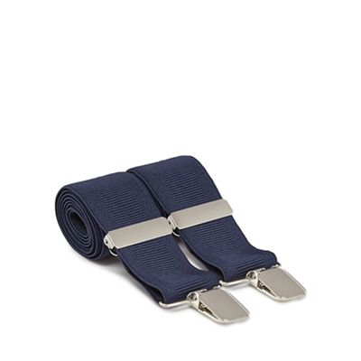 Osborne - Navy ribbed braces
