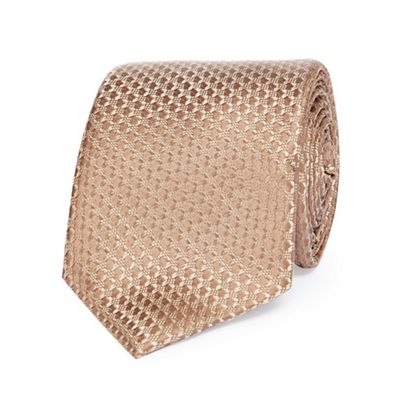 Hammond & Co. by Patrick Grant - Gold textured silk tie