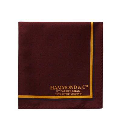 Hammond & Co. by Patrick Grant - Dark red silk pocket square