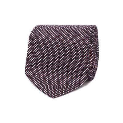 The Collection - Multi coloured basket weave textured regular tie