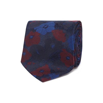 The Collection - Blue tonic floral print tie