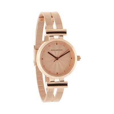 rose gold mesh rocha rjr ladies designer john debenhams split strap