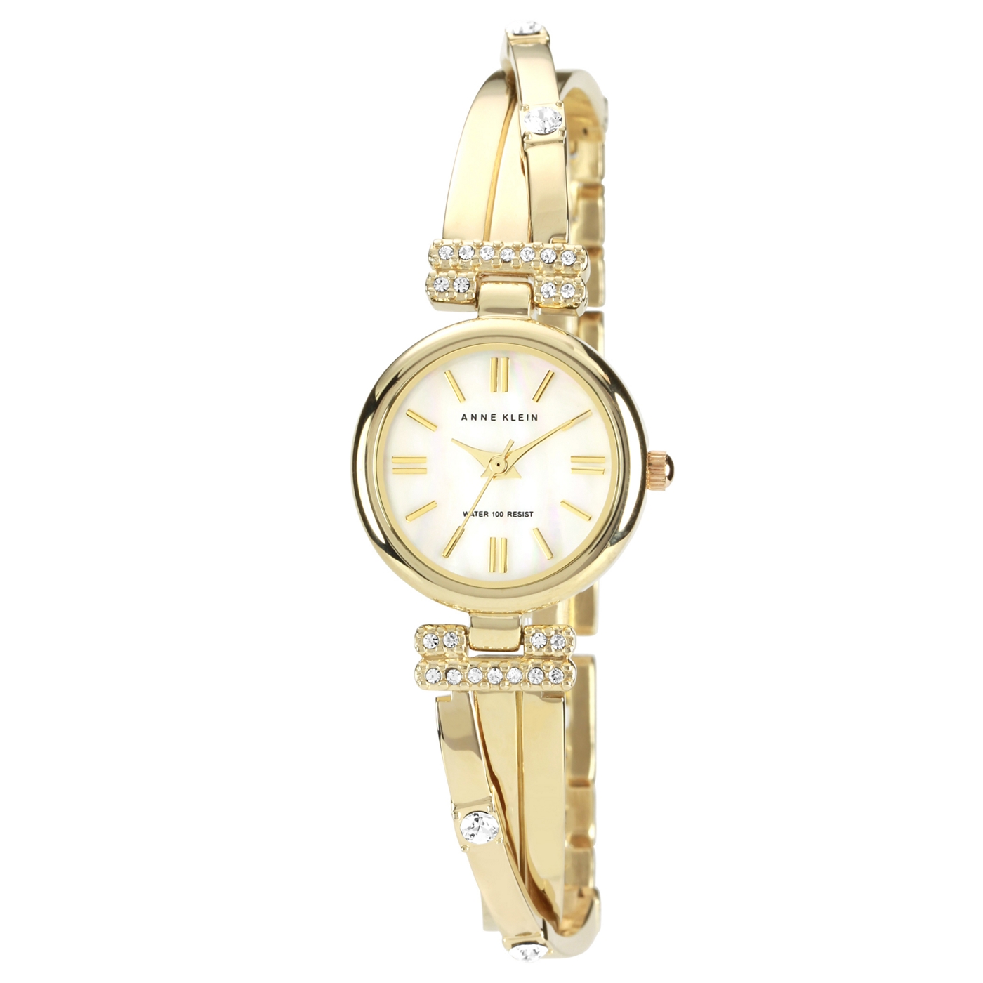 Anne Klein Ladies gold wrap over stone bracelet watch