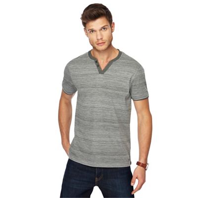 RJR.John Rocha - Big and tall khaki striped tailored fit top