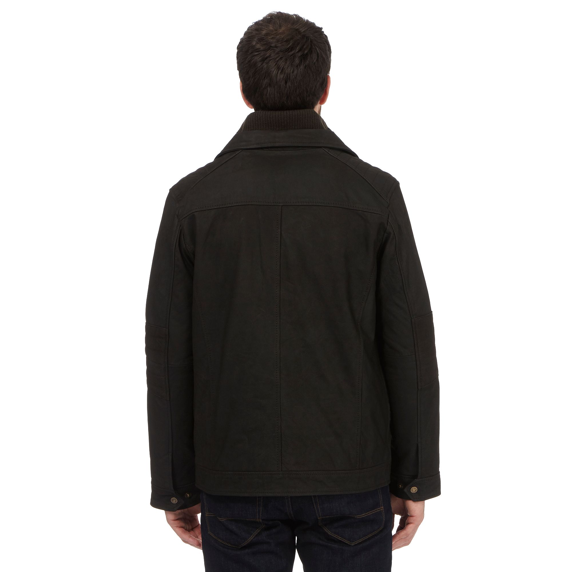 Rjr.John Rocha Mens Dark Brown Leather Jacket From Debenhams | eBay