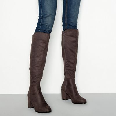 faith leather knee high boots