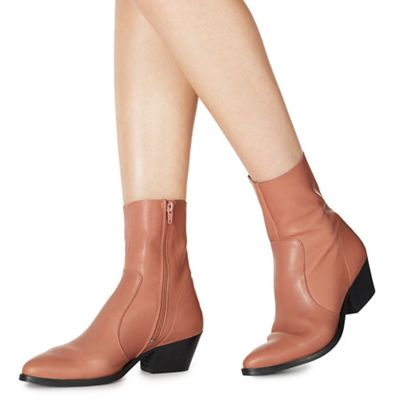 faith tan ankle boots