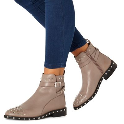 faith tan ankle boots