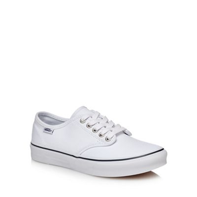 vans camden stripe white