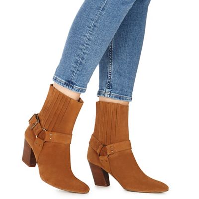 faith tan ankle boots