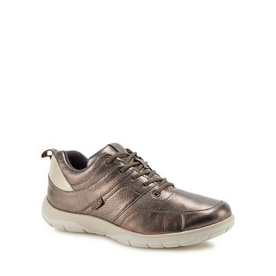 Strive - Metallic leather 'Maine' trainers