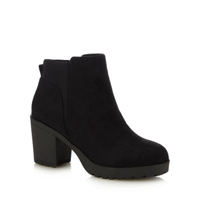call it spring black ankle boots