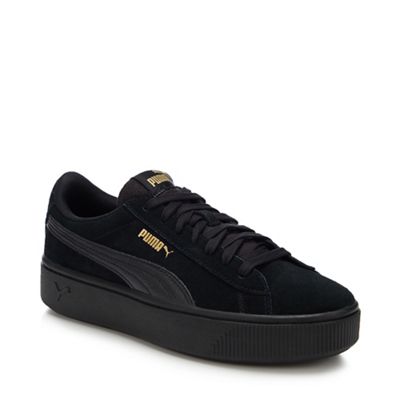 black womens puma trainers