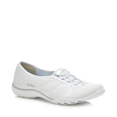 white skechers ladies trainers