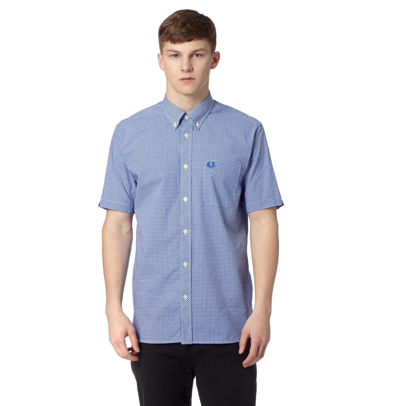 Fred Perry Blue gingham shirt