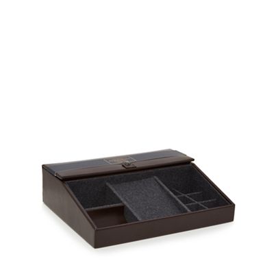 Hammond & Co. by Patrick Grant - Brown leather tech valet tray