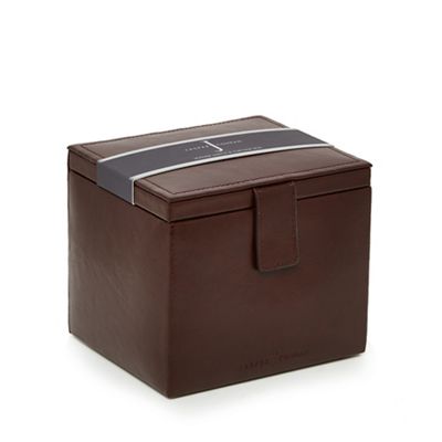 J by Jasper Conran - Tan leather watch and cufflink box