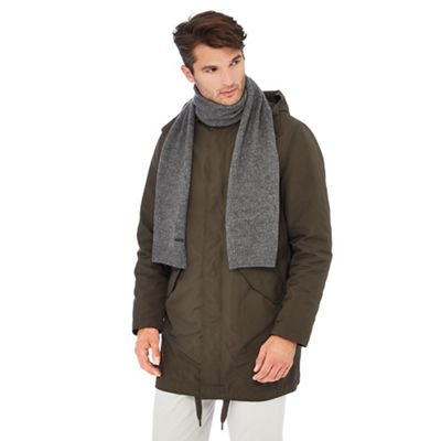 J by Jasper Conran - Grey cashmere scarf and gloves