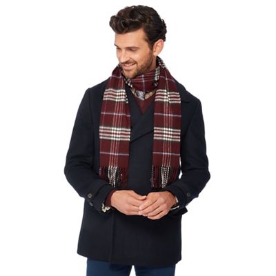 Hammond & Co. by Patrick Grant - Wine checked scarf