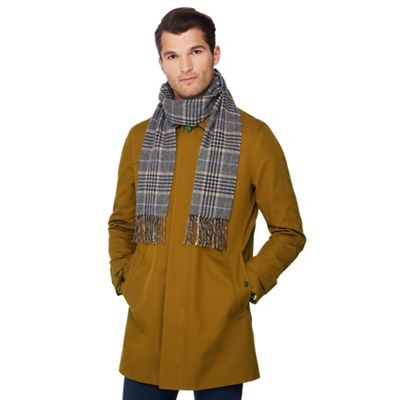 Hammond & Co. by Patrick Grant - Grey Prince of Wales check cashmere scarf