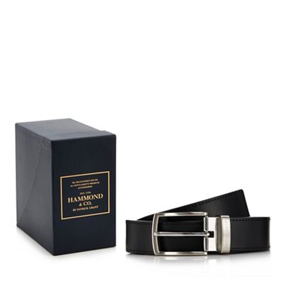 Hammond & Co. by Patrick Grant - Black reversible leather belt