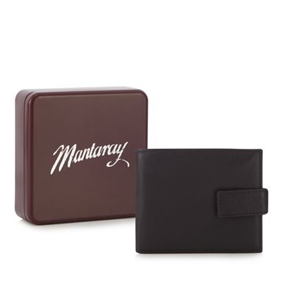 Mantaray - Brown leather billfold wallet