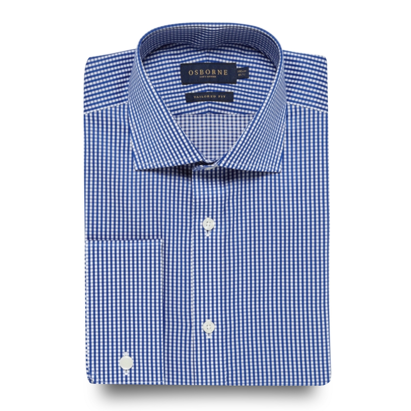 Osborne Dark blue gingham shirt