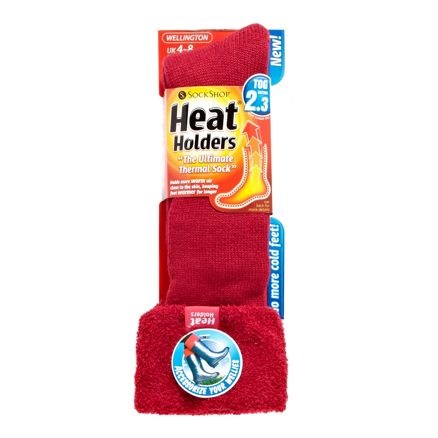 Heat Holders Dark pink thermal welly socks