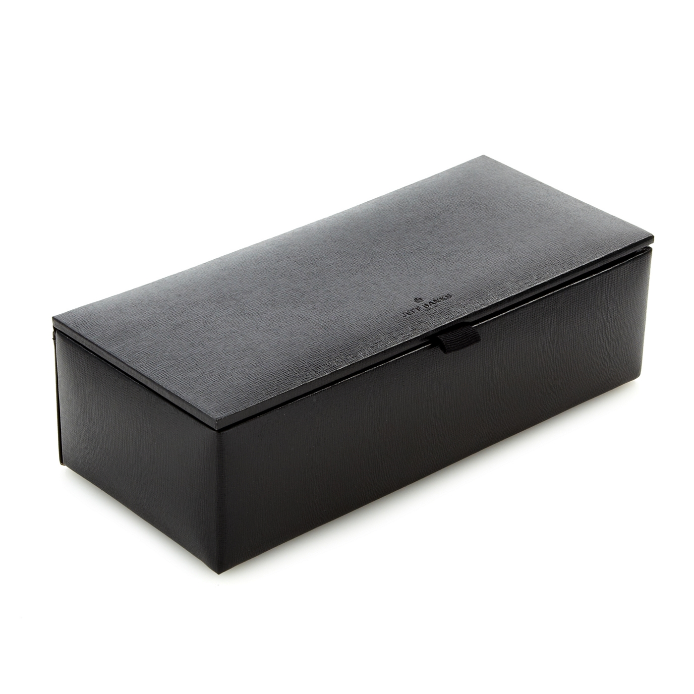 Jeff Banks Designer black watch and cufflink box