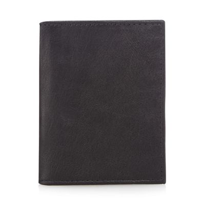 The Collection - Black leather data protection lined card holder