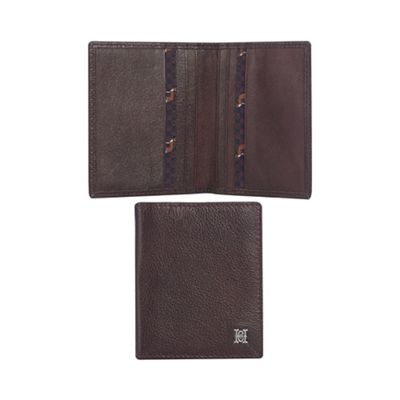 Hammond & Co. by Patrick Grant - Brown leather card holder with data protection lining